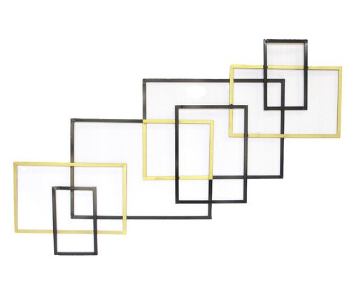 Formas Geométricas Retangular de Parede Preto, black | WestwingNow