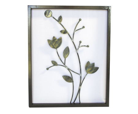 Quadro Tulipas de Parede Preto